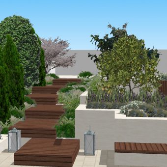 Shared terrace design in Terrassa