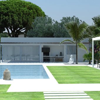 Garden and Pool Design for new construction in Vilassar