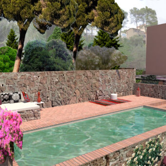Garden & pool  design in Corbera