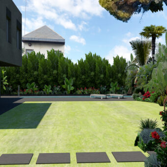 Diseño de Jardín y Piscina en Ciudad Diagonal