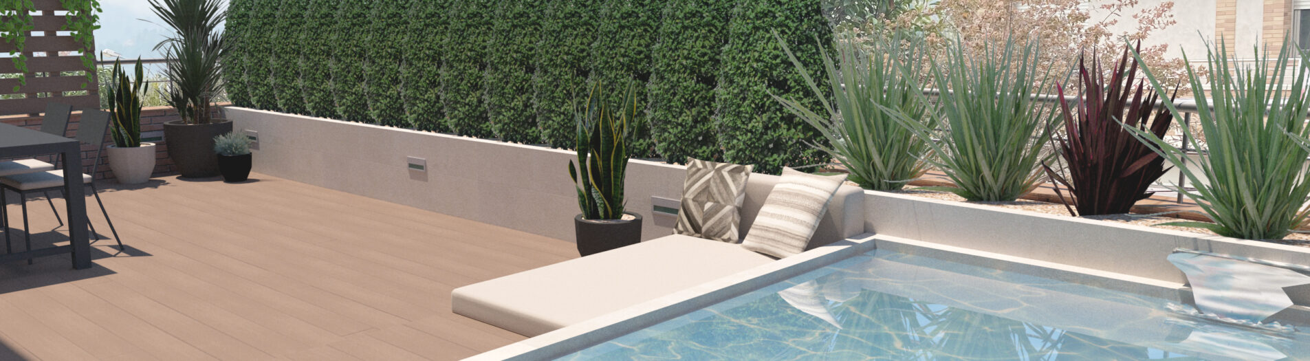 Terrace & pool design in Sallent